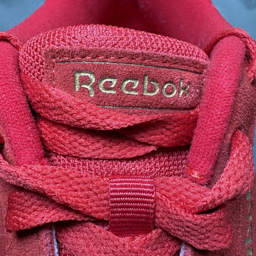 Reebok Galaxy 7 Women Size 8 Red Athletic Leather Walking Shoes Sneakers - Picture 8 of 9